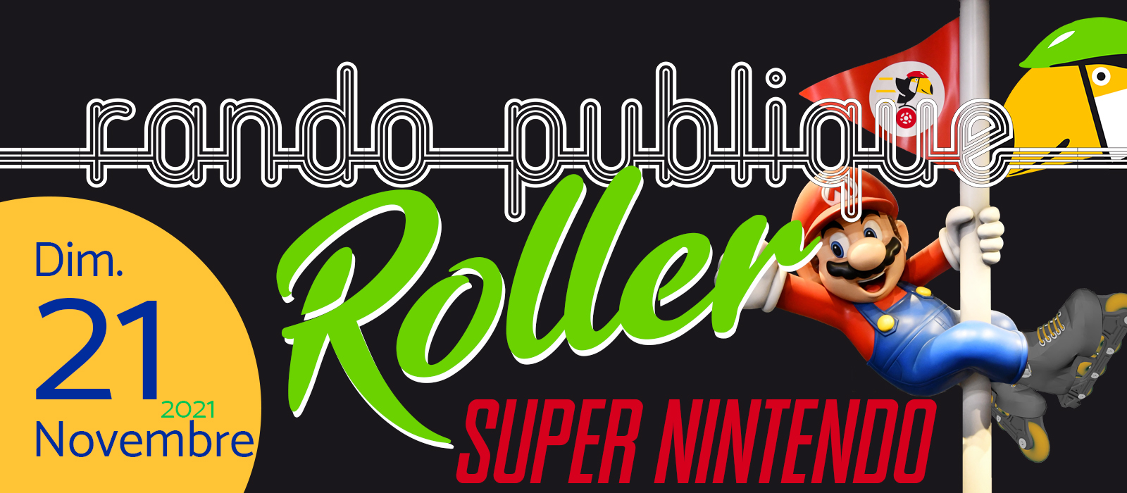 Randonnée Publique Roller Super Nintendo Caen